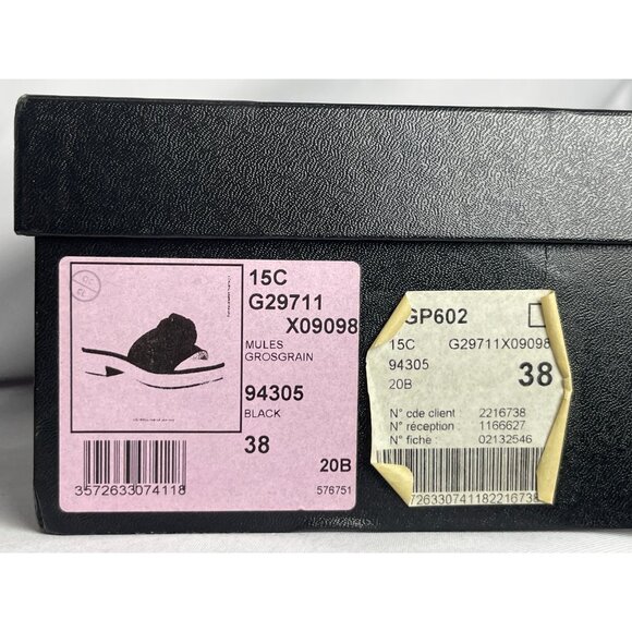 CHANEL CC 2015 Interlocking CC Logo Slides Shoes Sandals Wood +Box Sz 38 US 7.5 - Picture 15 of 16